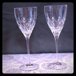 Kate Spade crystal wine glasses
